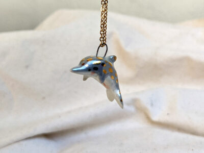 Pendentif Dauphin Or et Perle – Image 7