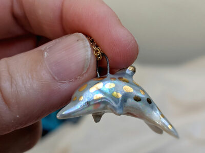 Pendentif Dauphin Or et Perle – Image 5