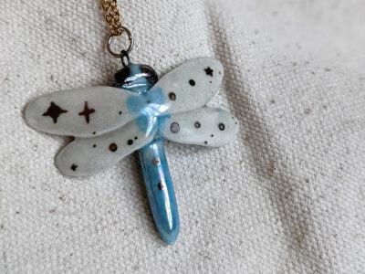 Pendentif Libellule Porcelaine – Image 9