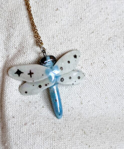 Porcelain Dragonfly Pendant