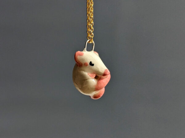 porcelain pendant rat