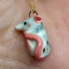 porcelain pendant rat