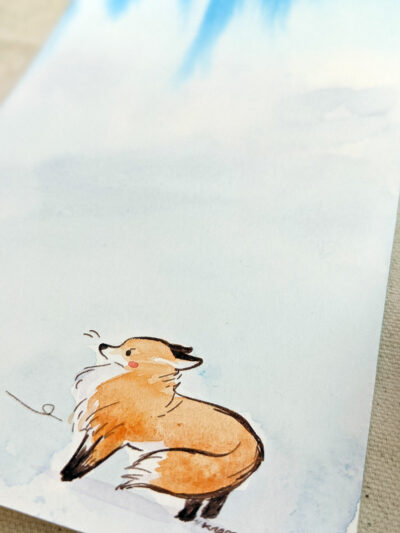Ya du VENT - Original Watercolor