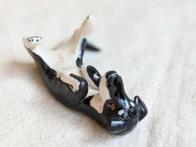 Dog Brush-Chopsticks Holder - Kintsugi style - Image 7
