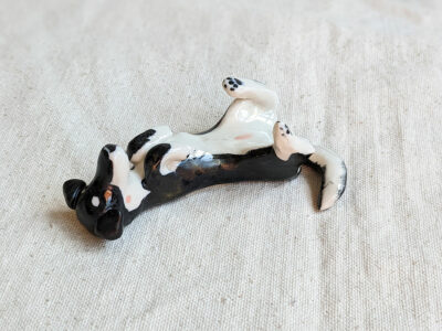 Dog Brush-Chopsticks Holder - Kintsugi style