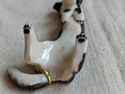Dog Brush-Chopsticks Holder - Kintsugi style - Image 3