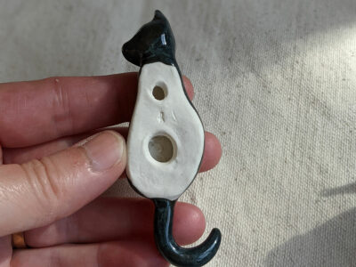 Wall Hook : Porcelain Cat - Image 3