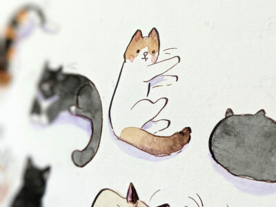 45 chats - peinture originale – Image 7
