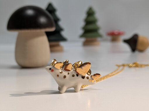 Stegosaurus Pendant with Gold - Image 7