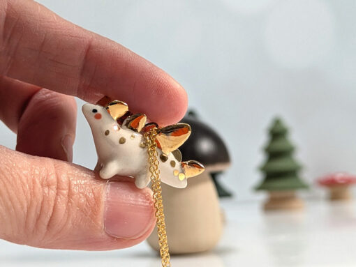 Stegosaurus Pendant with Gold - Image 3