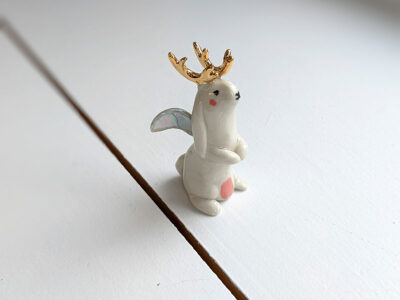 Wolpertinger, blanc et or – Image 6