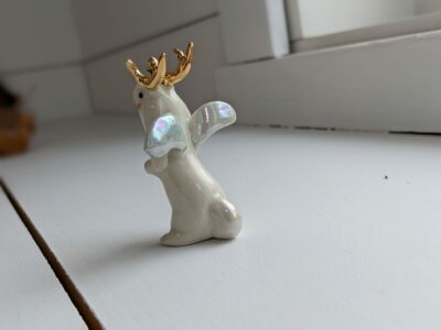 Wolpertinger, blanc et or – Image 7