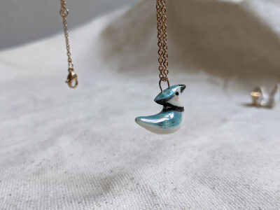 Pendentif Geai bleu - Perle – Image 4