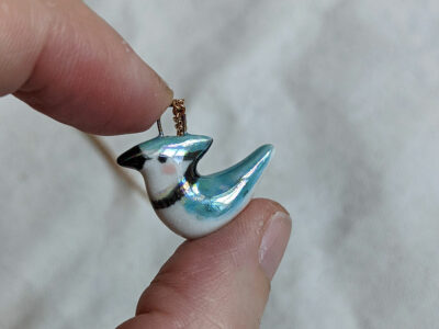 Pendentif Geai bleu - Perle – Image 3