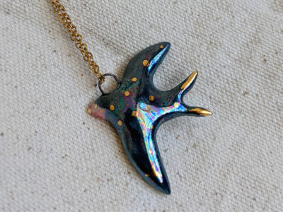 Pendentif Hirondelle doré