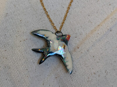 Pendentif Hirondelle doré – Image 9