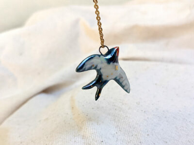 Pendentif Hirondelle doré – Image 5