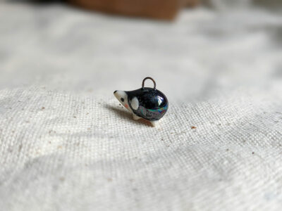 Hedgehog pendant - Pearl - Image 5
