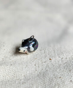 Hedgehog pendant - Pearl