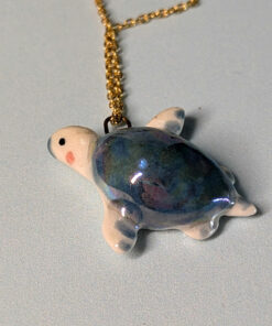 turtle handmade ceramics pendant