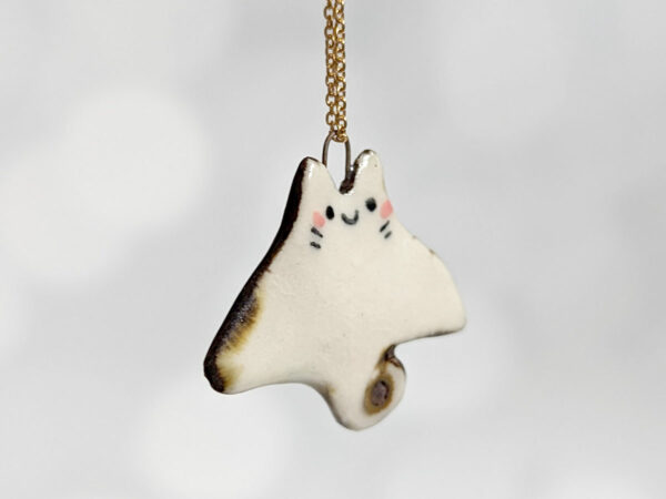 nightsky ray porcelain pendant