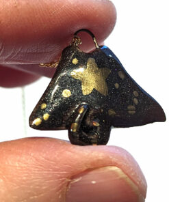 nightsky ray porcelain pendant