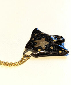 nightsky ray porcelain pendant
