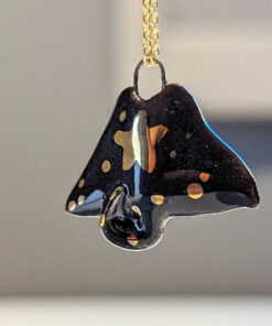 nightsky ray porcelain pendant
