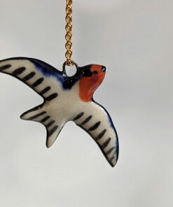 porcelain pendant swallow