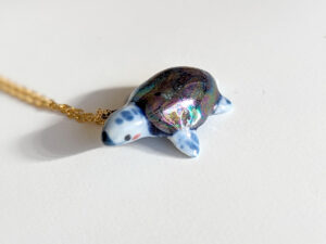 turtle handmade ceramics pendant