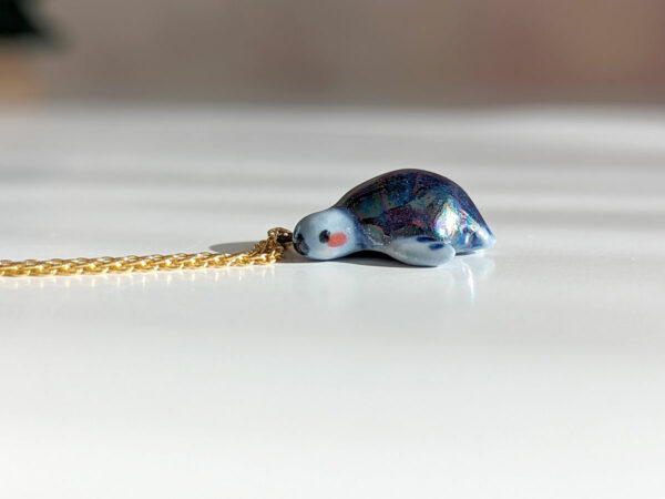 turtle handmade ceramics pendant