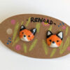 fox ear rings porcelain