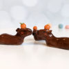 ceramic figurine capybara orange holder