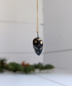 owl pendant porcelain