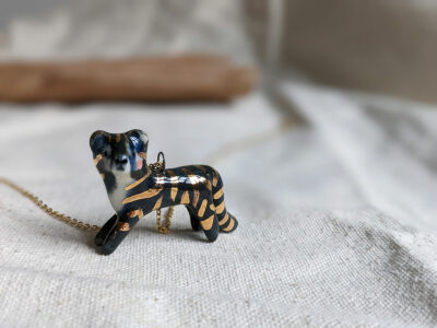 Porcelain pendant, Night Tiger - Image 10