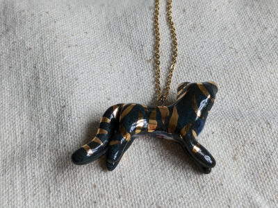 Porcelain pendant, Night Tiger - Image 9