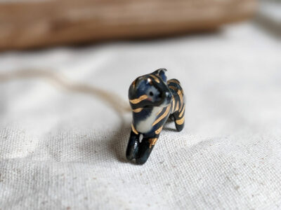 Porcelain pendant, Night Tiger - Image 7