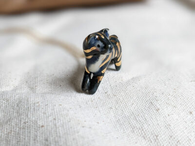 Porcelain pendant, Night Tiger - Image 6