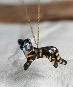 Porcelain pendant, Night Tiger