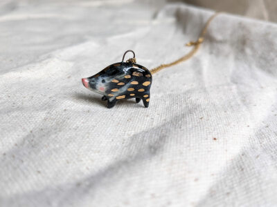 Pendentif porcelaine Pecari – Image 2