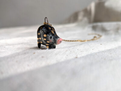 Pendentif porcelaine Pecari – Image 6
