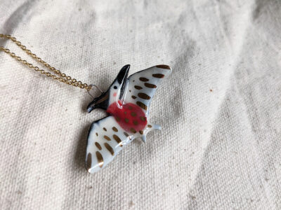 Porcelain pendant : Pterosaur - Bullfinch - Image 8