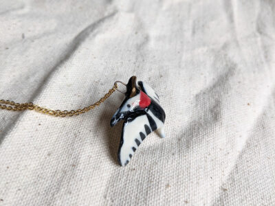 Porcelain pendant : Pterosaur - Bullfinch - Image 7