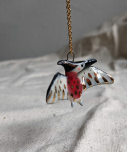 Porcelain pendant : Pterosaur - Bullfinch