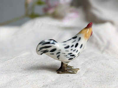Figurine Coq porcelaine – Image 2