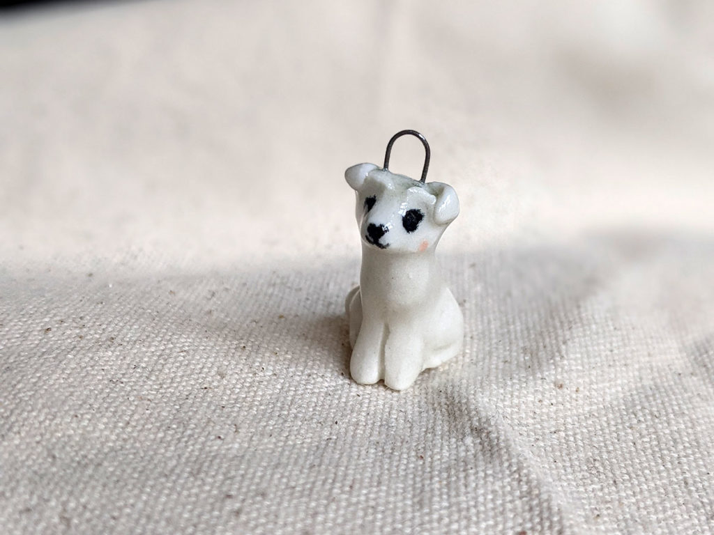 bichon custom porcelain jewelry