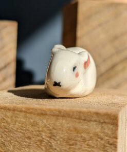 loaf bunny porcelain figurine