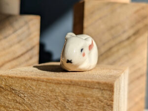 loaf bunny porcelain figurine