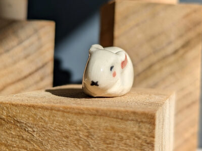 loaf bunny porcelain figurine