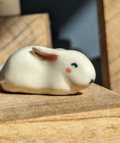 loaf bunny porcelain figurine